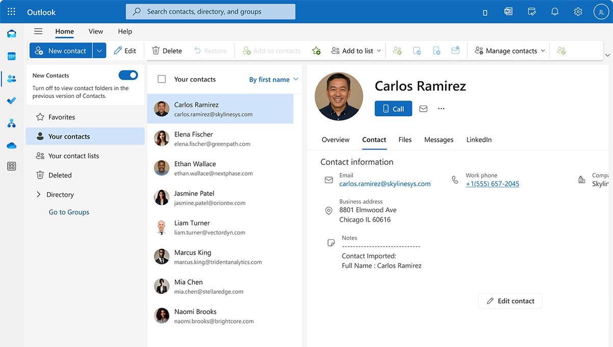 3CX Microsoft 365 contacts