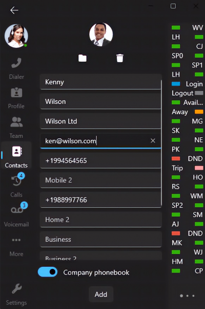 Contacten Aanpassen Toevoegen Contacten Aanpassen Toevoegen