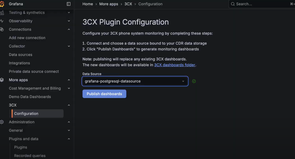 Grafana Plugin Configuratie Grafana Plugin Configuratie
