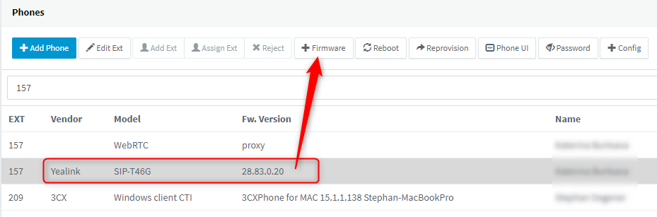 Werk uw Yealink-firmware bij via de 3CX-beheerconsole