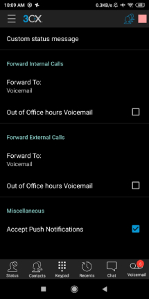 android regels voor doorschakelen