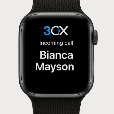 3CX iOS app V5.4 beta en Apple Watch