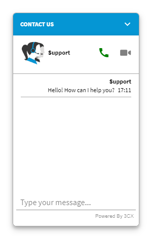 3CX Live Chat & Talk voor uw website