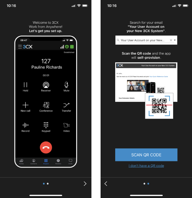 Provisioneren is eenvoudiger dan ooit dankzij de vernieuwde configuratiewizard in de update voor de iOS-app.
