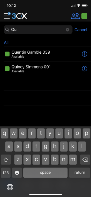Met de statusindicator in de update voor de iOS-app kunt u sneller contact opnemen met de juiste persoon.
