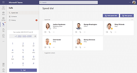 Microsoft Teams-telefooncentrale