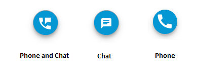 Minimaliseer uw webchat en laat uw gebruikers de verschillende contactmogelijkheden zien