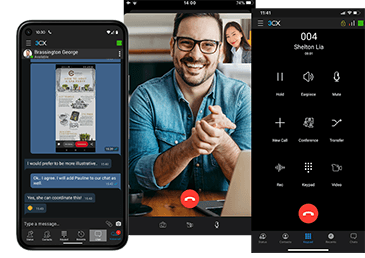 Werk waar u maar wilt met 3CX-apps voor iOS en Android Apps voor iOS en Android.