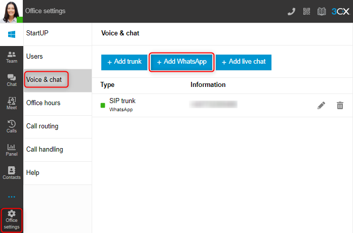 Voeg WhatsApp eenvoudig toe aan uw 3CX Web Client