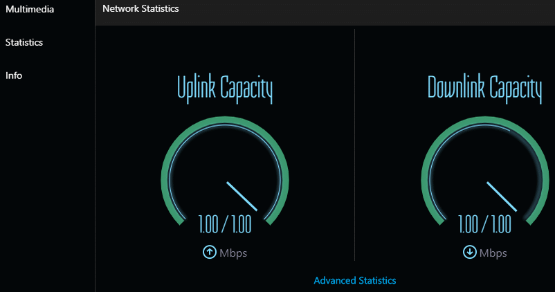 Uplink- en downlinkcapaciteit in 3CX WebMeeting