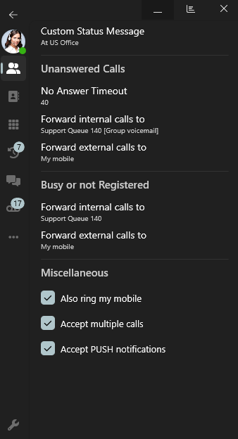Windows Softphone Beta Tijdelijke Status