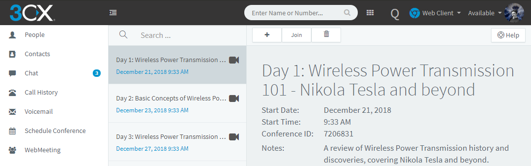 Plan webinars in de 3CX-webclient en vermeld ze meteen op uw website met de 3CX Webinars plug-in voor WordPress