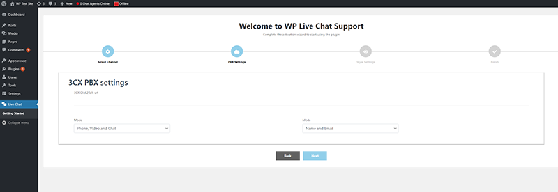Integratie van de WP live-chatoplossing