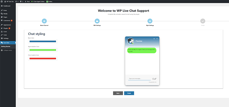 Live-chatoplossing - styling van de chat